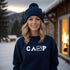 This cozy and comfortable camping sweatshirt is the ultimate must-have for anyone who loves the great outdoors.